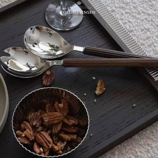 Georg Jensen乔治杰生西餐餐盘不锈钢橡木托盘甜品盘子北欧现代风 商品图0