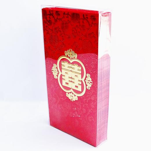 红包利是封喜字结婚婚庆喜庆大个红包百元平放188*90mm28个/盒23个/盒 商品图3