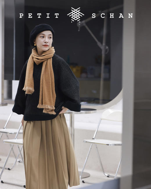 PETIT SCHAN小闪 CLO#122 Autumn dance秋舞 日本进口羊毛混纺面料法式经典压褶百褶裙 商品图8