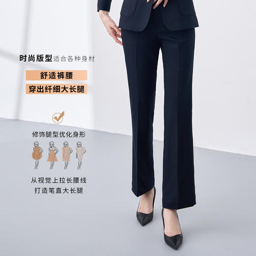 【新品热卖】罗蒙西服上衣+西裤女士西服套装亲肤透气商务两件套女 商品图7