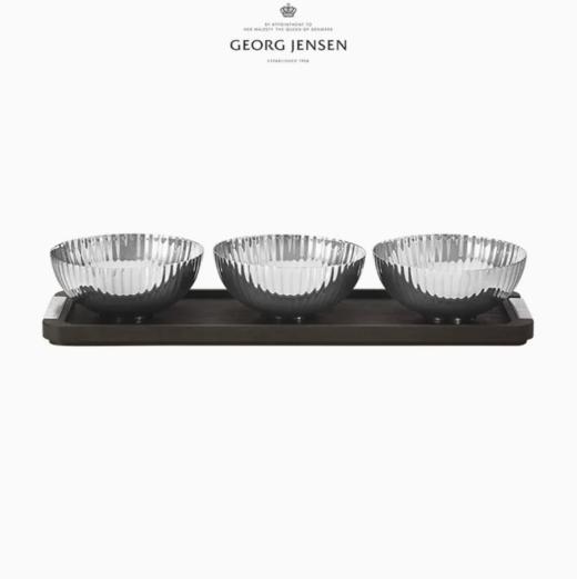 Georg Jensen乔治杰生西餐餐盘不锈钢橡木托盘甜品盘子北欧现代风 商品图4