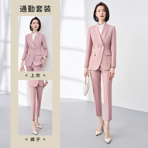 【新品上市】罗蒙西服+西裤女士西服套装时尚商务职业正装两件套女 商品图4