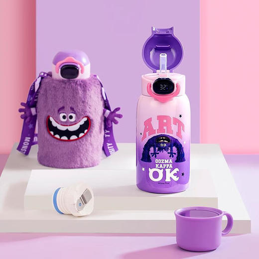 迪士尼温度显示双盖保温杯水壶  620ML  SY 商品图3