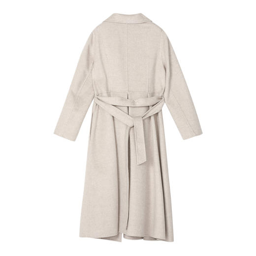 【高端系列】谜底2022秋款西装领双排扣宽松呢子大衣女223GD1195 商品图4