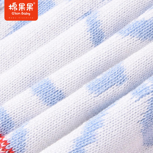 商场同款棉果果冬季男童小熊童趣小清新提花圆领套头棉线衫M412160222719 商品图2