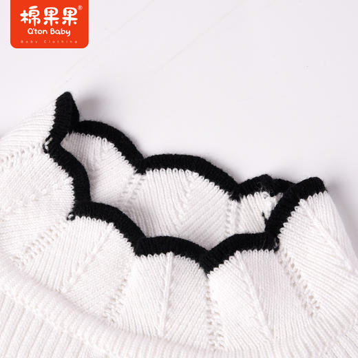 商场同款棉果果冬季女童全棉百搭舒适柔软亲肤套头打底毛衣M422160222624 商品图4