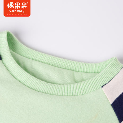 商场同款棉果果冬季男女童舒适柔软亲肤夹棉圆领套头卫衣M412180822715 商品图1