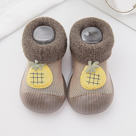 【加绒加厚 保暖防滑 兼顾柔软童趣】秋冬婴儿学步鞋软底加绒地板袜子儿童防掉室内袜子鞋婴儿鞋袜防滑 商品图8
