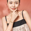 周六福珠宝黄金手链足金定价女简约猫眼珠手饰编织手绳礼物 商品缩略图3