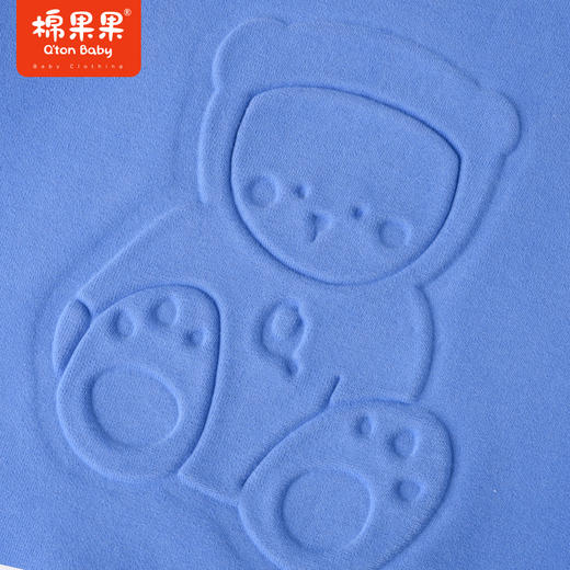 商场同款棉果果冬季男童浮雕小熊时尚保暖加绒圆领套头卫衣M412180222710 商品图1