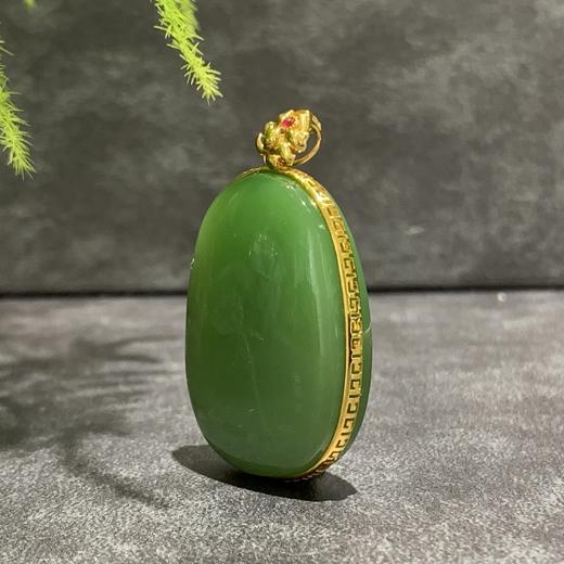 【御珠宫坊】金镶碧玉花牌 商品图7