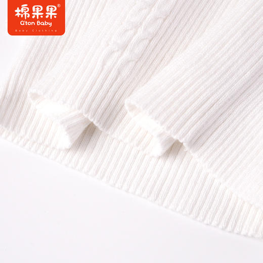 商场同款棉果果冬季女童全棉百搭舒适柔软亲肤套头打底毛衣M422160222624 商品图2