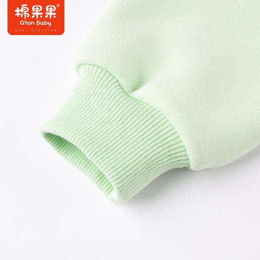 商场同款棉果果冬季男童保暖柔软亲肤加绒圆领套头卫衣时尚拼色M412180422714 商品图3