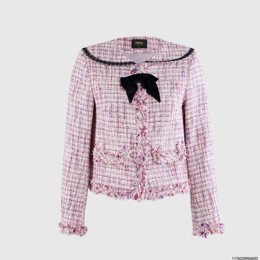 精致名媛压花边小香风外套 商品图0