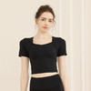 【拼团福利】F202081（云感面料）梵蒂欧新款瑜伽短袖（含胸垫）3日内发货 商品缩略图5