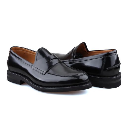 断码特价40码&44码——西班牙原产手工制作高品质男士乐福鞋丘吉尔CHURCHILL黑色（超轻舒适款） 商品图8