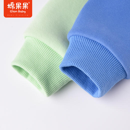 商场同款棉果果冬季男童拼色撞色时尚加绒连帽套头卫衣M412182422712 商品图3