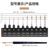 马利牌狼毫勾线笔面相笔水彩水粉尼龙勾线画笔手绘描边笔小毛笔细工笔细毛笔描线套装水粉丙烯国画工笔描边笔 商品缩略图2