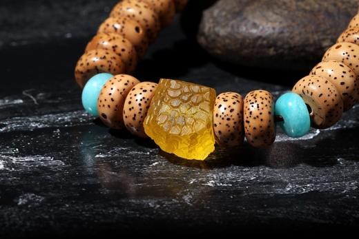 DQ0111°高品质陈籽星月菩提大漆手饰 商品图3