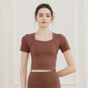 【拼团福利】F202081（云感面料）梵蒂欧新款瑜伽短袖（含胸垫）3日内发货 商品缩略图4