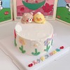 小熊小鸭子立体花花手绘蛋糕-低糖处理无添加 商品缩略图1