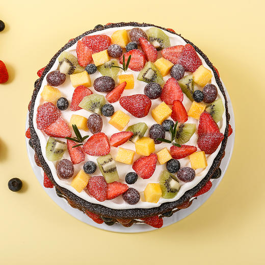 【鲜果缤纷】多样鲜果融合巧克力蛋糕胚，在浪漫的季节，邂逅缤纷的鲜果（yq赣州幸福西饼蛋糕） 商品图1
