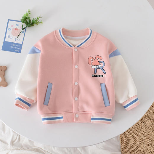 【保暖锁温 萌趣棒球服外套】新款春秋冬季中小童外套童装男女童单排扣长袖短款棒球服运动开衫 商品图7