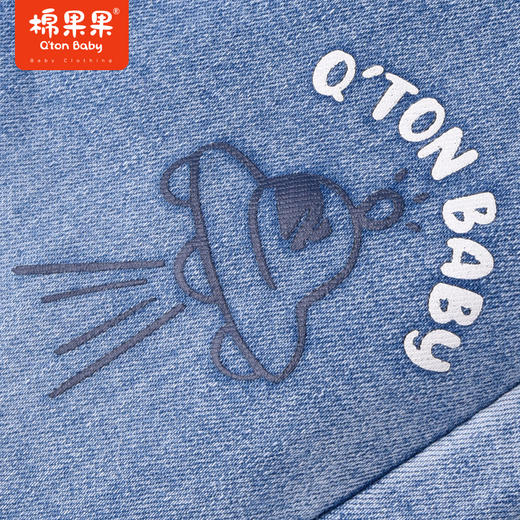 商场同款棉果果冬季男童加厚保暖百搭时尚加绒牛仔长裤M412200422725 商品图3