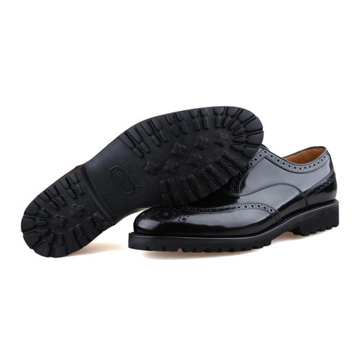 断码特价43码&46码——西班牙原产男士翼型雕花布洛克牛津正装鞋莫扎特 MOZART II-黑色(超轻舒适款) 商品图5