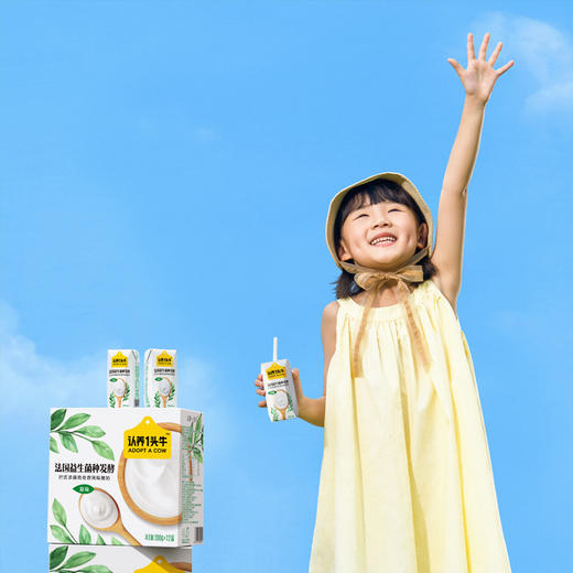 认养一头牛原味儿童酸奶200g*12盒整箱早餐奶常温牛奶 商品图2