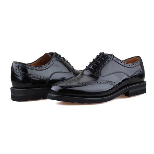 限时特价——西班牙原产男士翼型雕花布洛克牛津正装鞋莫扎特 MOZART-黑色(超轻舒适款) 商品图9