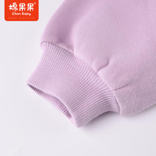 商场同款棉果果冬季浮雕小熊男女童保暖舒适加绒圆领套头卫衣M422180222610 商品图5