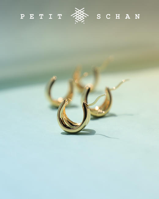 PETIT SCHAN小闪 JEW#006 Autumn leaves 秋叶 925纯银镀18k金耳环 商品图7