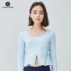 卡益裸感长袖上衣KN03106女士瑜伽服健身服 商品缩略图2