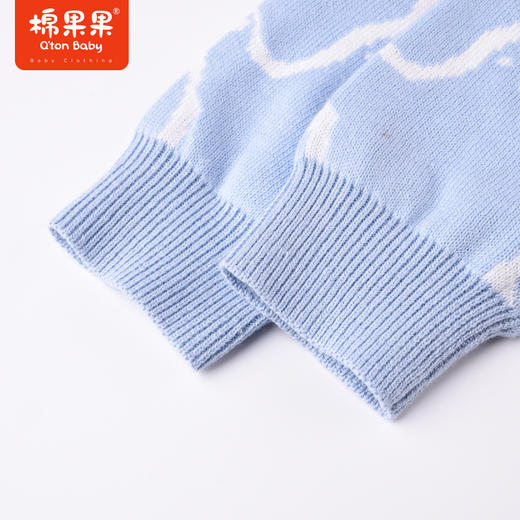 商场同款棉果果冬季男童小熊童趣小清新提花圆领套头棉线衫M412160222719 商品图4
