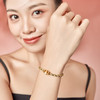 周六福珠宝黄金手链足金定价女简约猫眼珠手饰编织手绳礼物 商品缩略图4