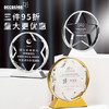 新款金属奖杯定制定做亚克力水晶五角星创意优秀销售金银团体奖牌 商品缩略图2