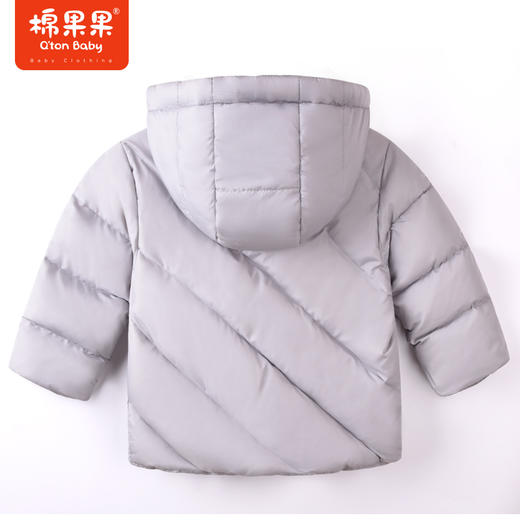 商场同款棉果果冬季男童保暖轻薄耐脏显白韩版中长款羽绒服M412102922700 商品图5