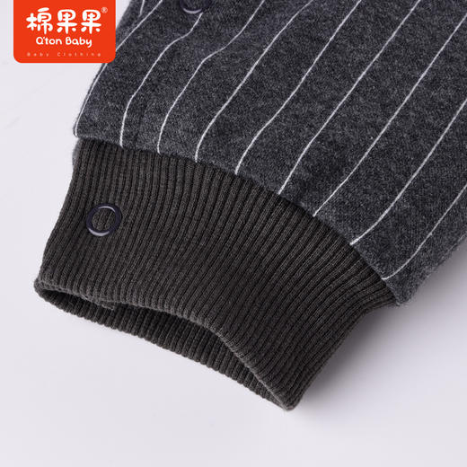 商场同款棉果果冬季男童小童夹棉保暖外穿领子可拆卸！小绅士夹棉对开连体衣M412722222722 商品图2