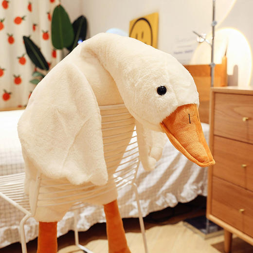 【爆款】优赫 可爱大白鹅玩偶毛绒玩具抱枕夹腿睡枕 商品图1
