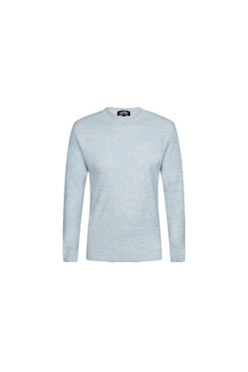 callisto蓝色粘纤混纺针织衫 SOKNW002BL