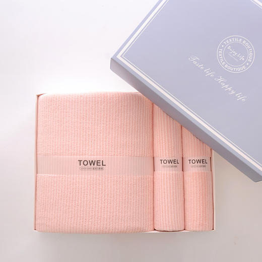 雪花绒毛巾浴巾三件套礼盒装 商品图1