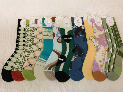 和美针织棉袜 袜子 长筒袜 印花卡通袜子 商品图0