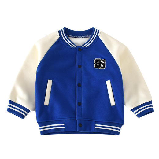 【活力萌趣棒球外套】新款春秋冬季中小童外套童装男女童单排扣长袖短款棒球服运动衣服 商品图4