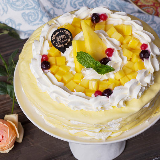 【榴莲千层】momoko蜜桃家芒果榴莲千层蛋糕聚会 下午茶 生日蛋糕 商品图0