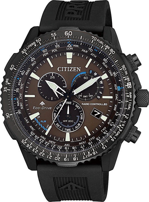 西铁城日本官方正品潮流休闲光动能电波男士手表CB5005-13X 商品图3