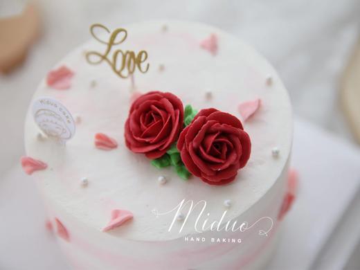 女士款 韩式裱花 红玫瑰 小清新 爱恋 love 蛋糕 商品图1