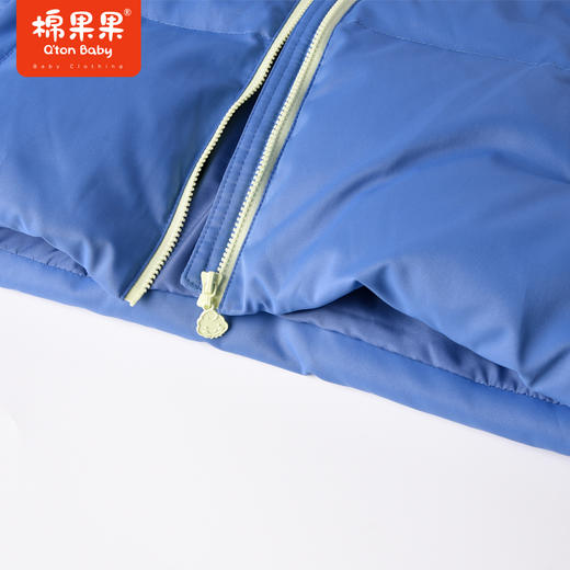 商场同款棉果果秋季男童连帽大朵绒保暖轻便耐穿耐脏短款羽绒服M412102922704 商品图1