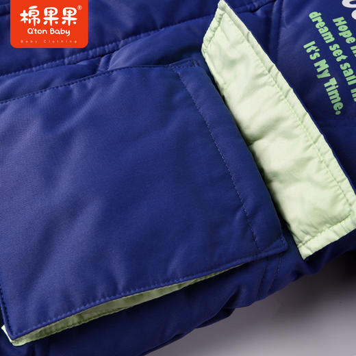 商场同款棉果果冬季冬季男童保暖连帽出门抗冻神器超长款羽绒服M412102922705 商品图4