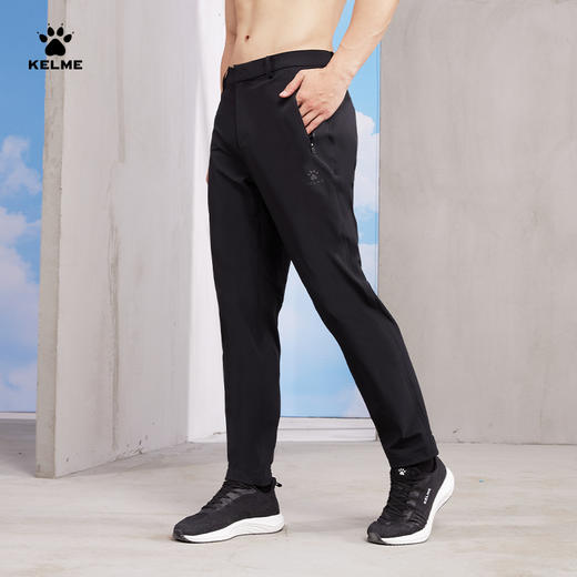 【亚洲杯同款】KELME/卡尔美足球秋季运动长裤男梭织训练裤休闲直筒裤拉链口袋 商品图0